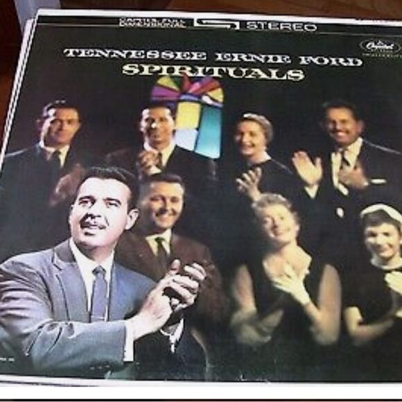 TENNESSEE ERNIE FORD SPIRITUALS-LP-CAPITOL BLACK(RAINBOW)LABEL-STEREO - Picture 1 of 2